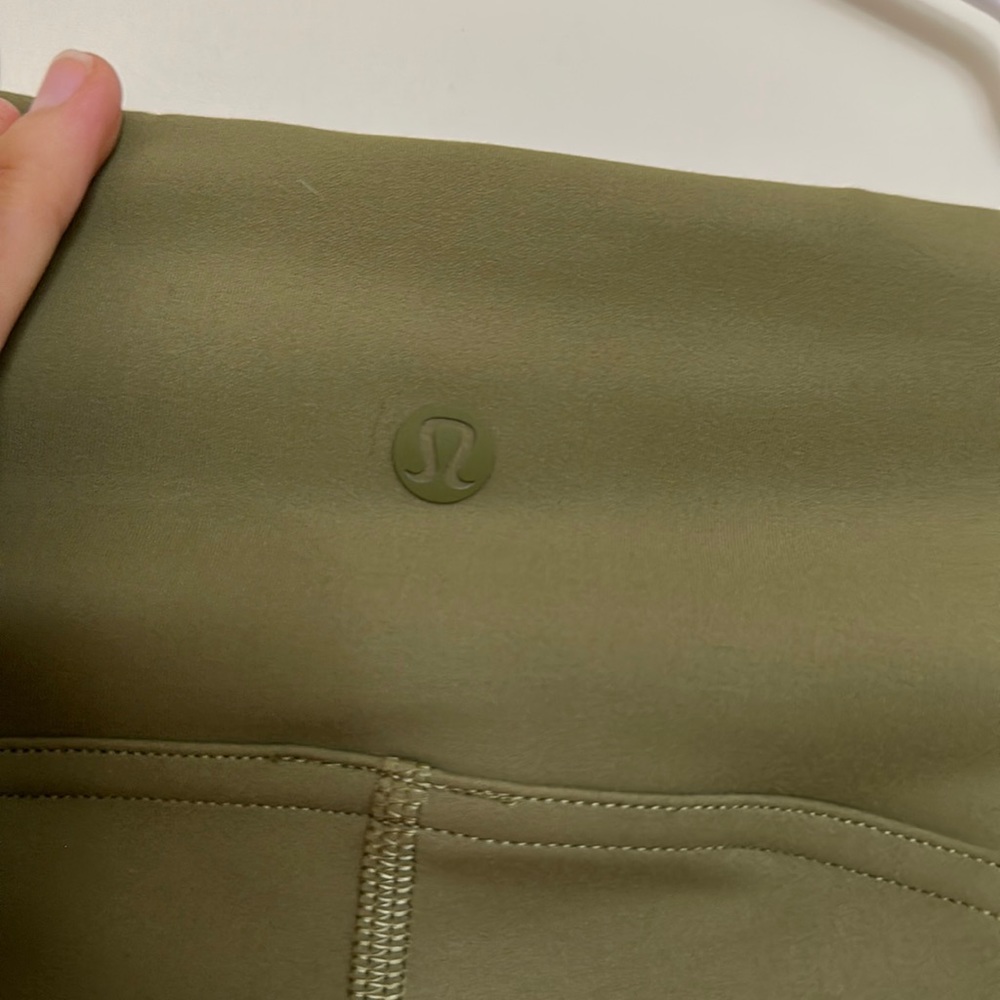 Lululemon Wunder Train High-Rise Crop 23" Bronze green